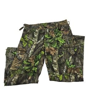 10X Obsession Camo Hunting Pants Men's Large Adjustable Waist Cargo Pockets